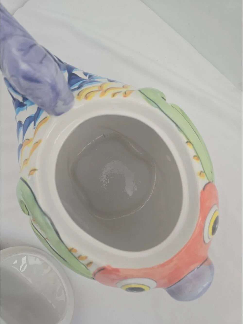 Certified International Hand-Painted Tropical Fish Ceramic Cookie Jar Canister –